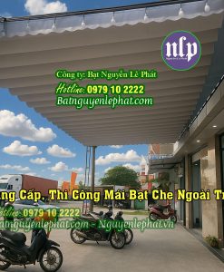 Mái hiên mái xếp, bạt kéo che nắng Phú Giáo, Bình Dương