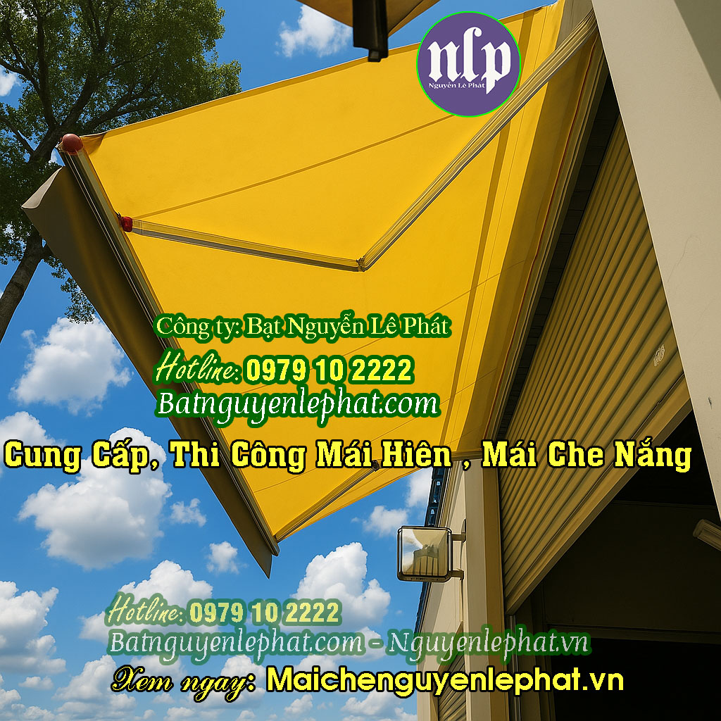 Bạt che nắng mưa quay tay Bạt che nắng mưa quay tay