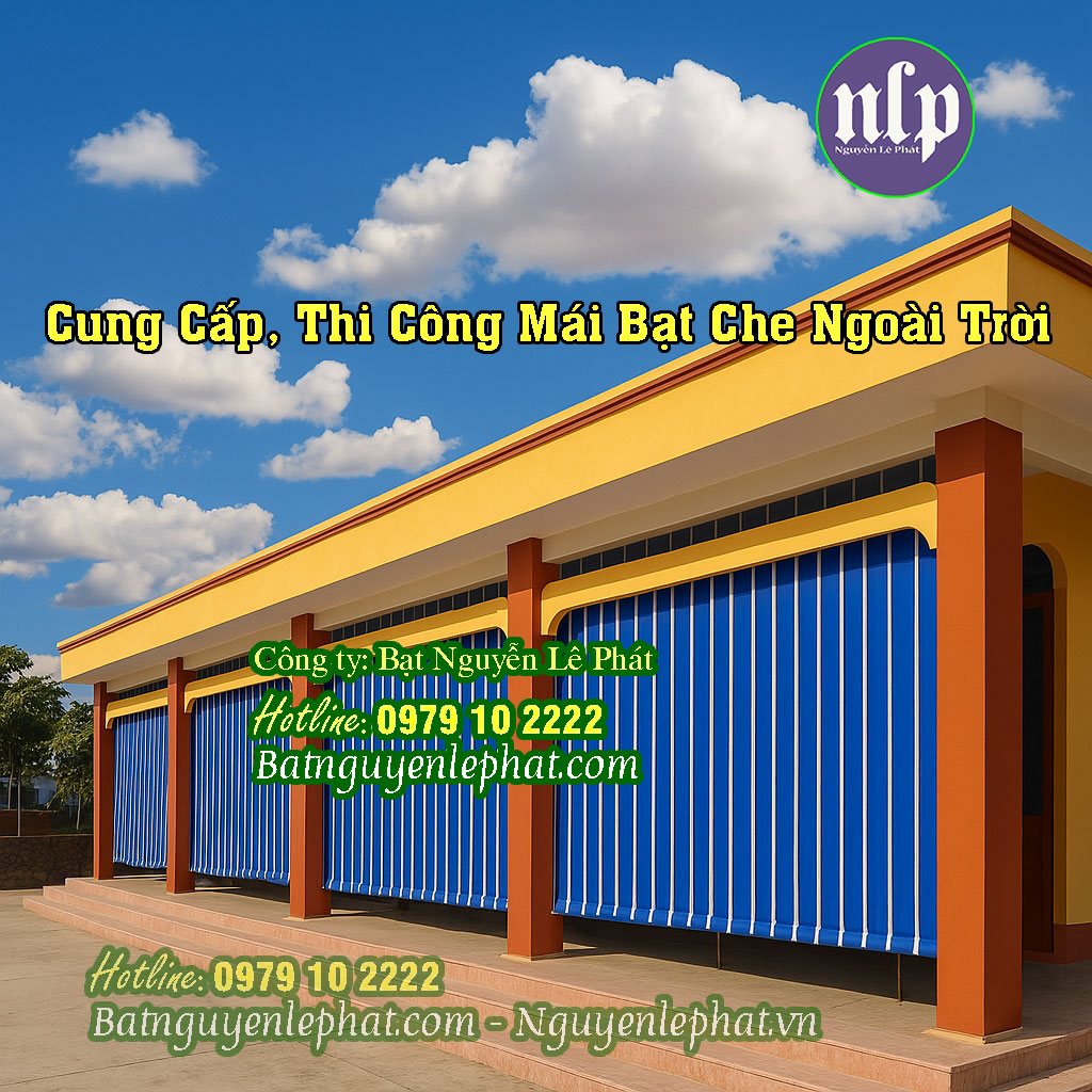 Lắp đặt mái bạt , bạt che nắng tự cuốn Phú Lợi Thủ Dầu Một