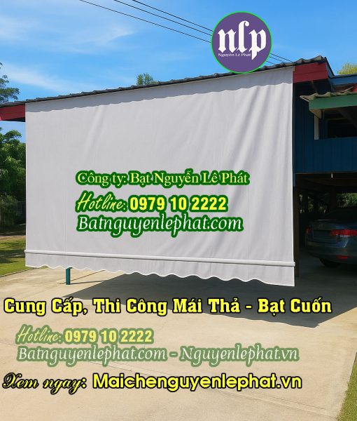 Bạt cuốn che nắng ngoài trời