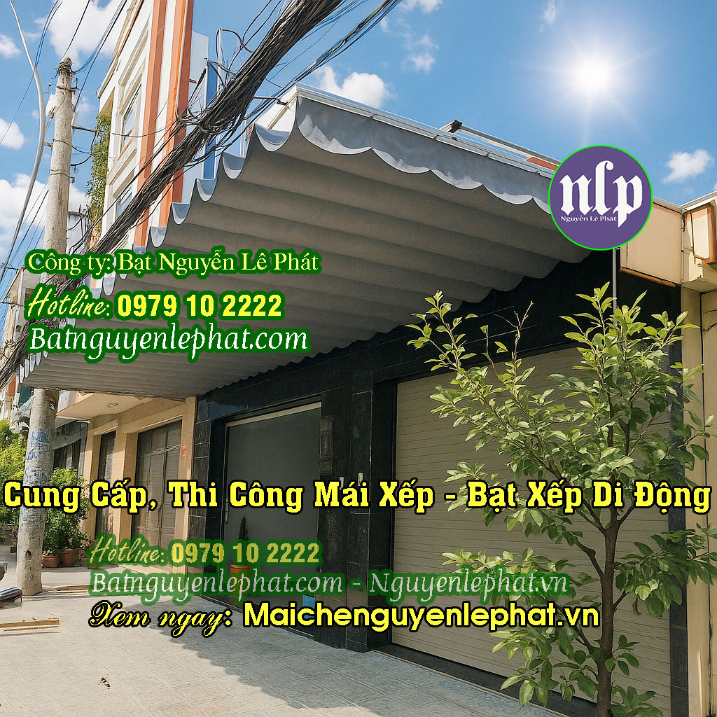 Lắp đặt mái che di động trước nhà Lắp đặt mái che di động trước nhà