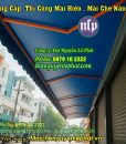 Mái bạt che trước nhà