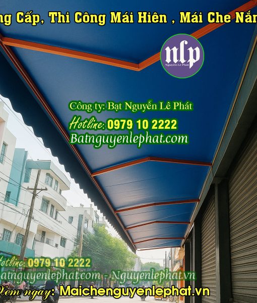 Mái bạt che trước nhà