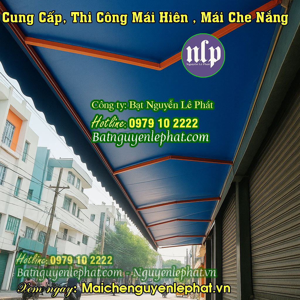 Mái bạt che trước nhà Mái bạt che trước nhà