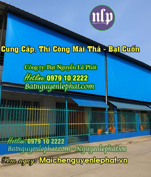 Bạt mái thả che nắng mưa