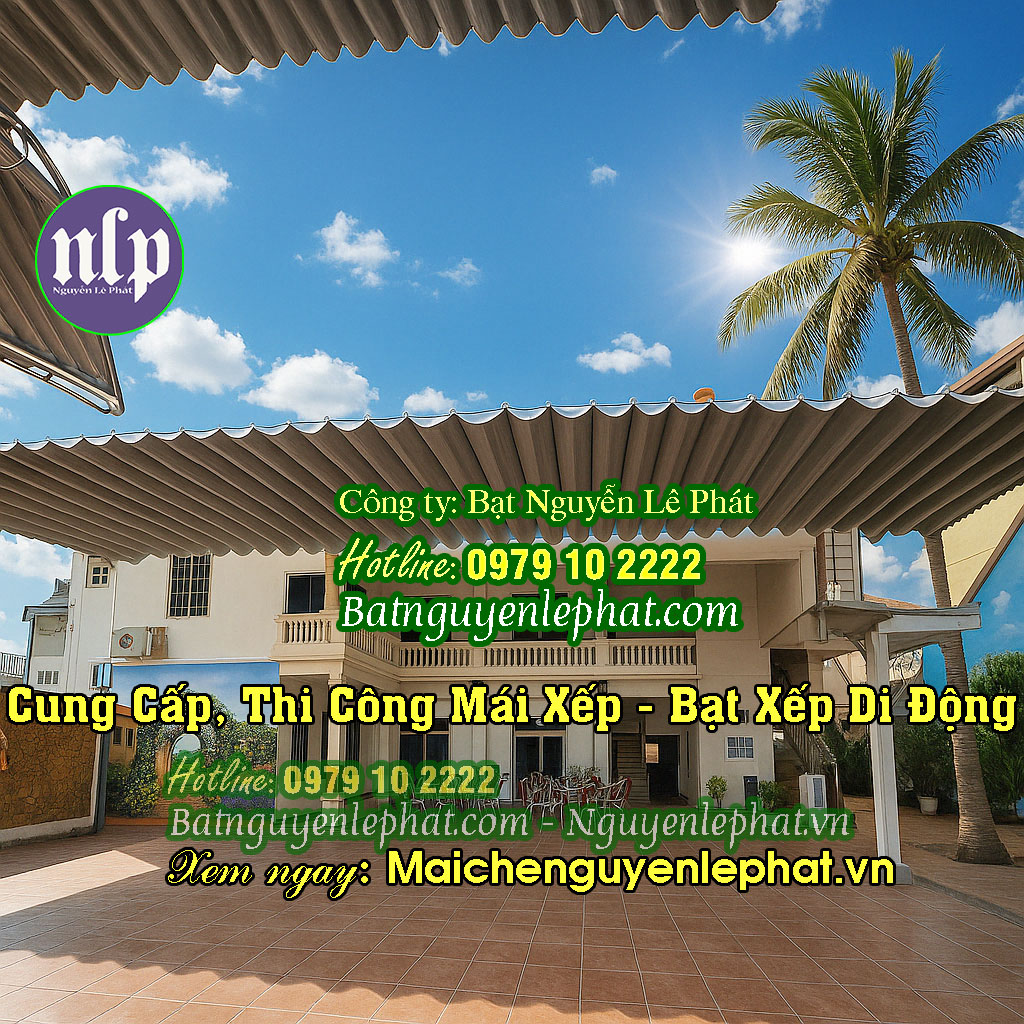 Bạt xếp mái che di động Bạt xếp mái che di động