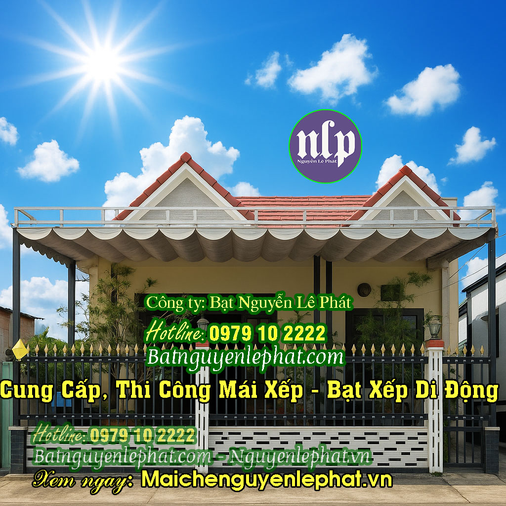 Lắp mái bạt che nắng mưa Lắp mái bạt che nắng mưa