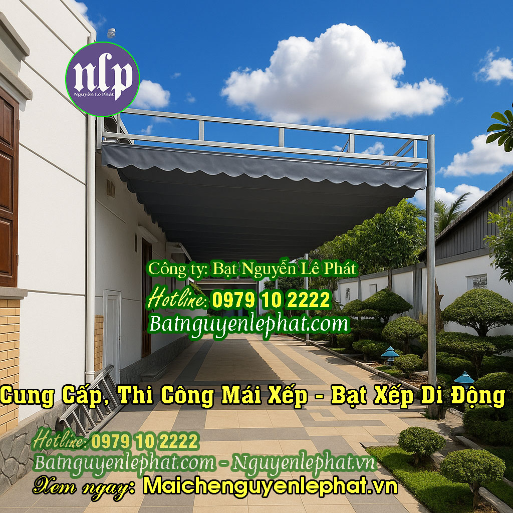 Lắp đặt mái bạt che nắng mưa Lắp đặt mái bạt che nắng mưa