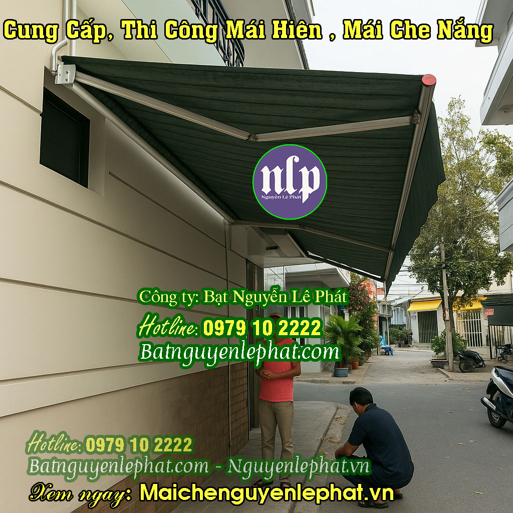 Mái bạt che hiên nhà Mái bạt che hiên nhà
