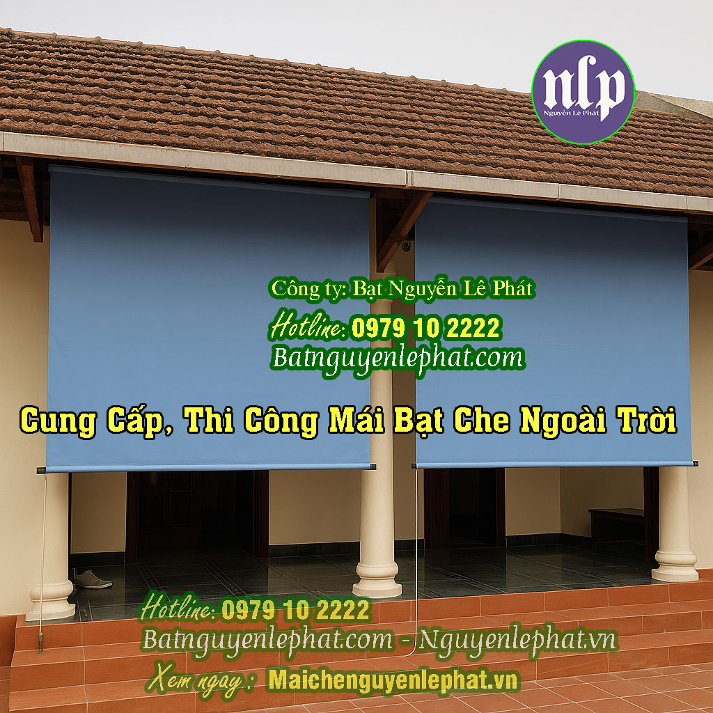 Mẫu bạt mái thả che nắng ngoài trời Mẫu bạt mái thả che nắng ngoài trời
