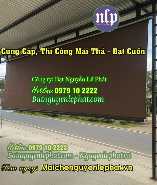 Mái bạt thả che nắng mưa
