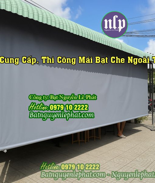 Bạt Che Quay Tay, Mái Che Tay Quay Tân Đông Hiệp, Dĩ An Giá Rẻ, Bạt Tốt