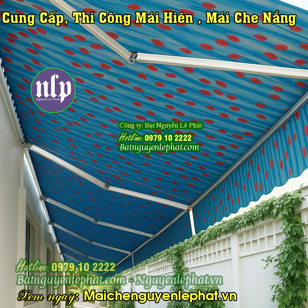 Mái che nắng kéo tay Mái che nắng kéo tay