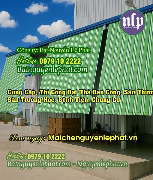 Rèm Bạt Che Nắng Mưa Ban Công Sân thượng