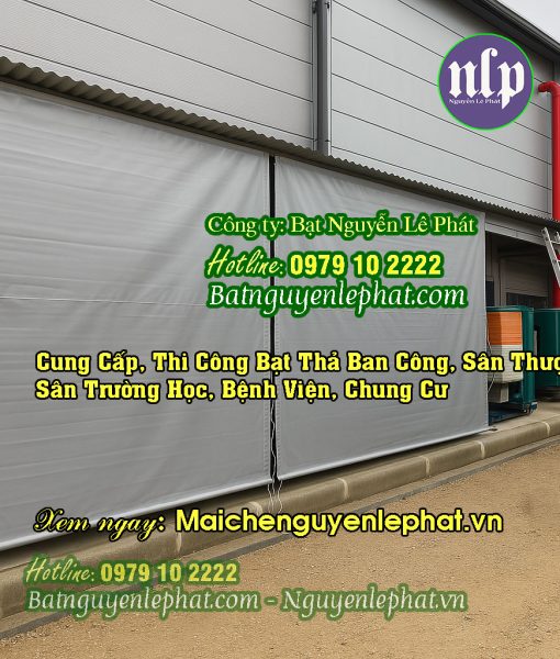 Rèm bạt thả che nắng mưa tự cuốn