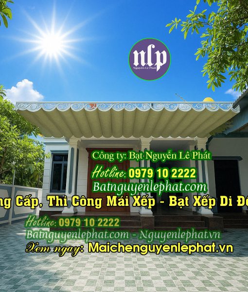 Bạt kéo che nắng mưa ngoài trời chất lượng