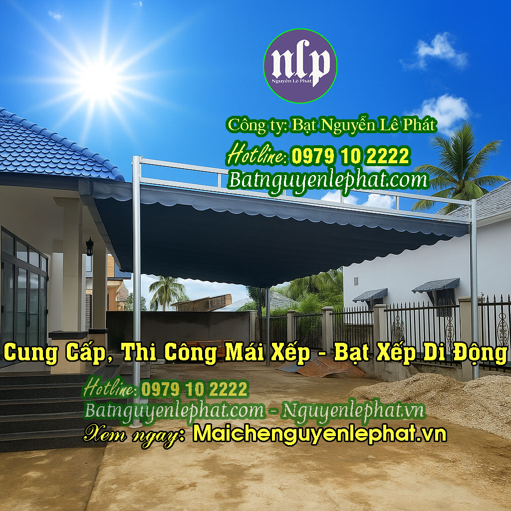 Bạt Kéo, Bạt Thả Che Nắng Mưa Ngoài Trời Tân Uyên