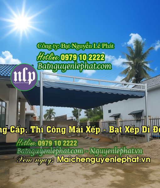 Thi công bạt xếp lượn sóng