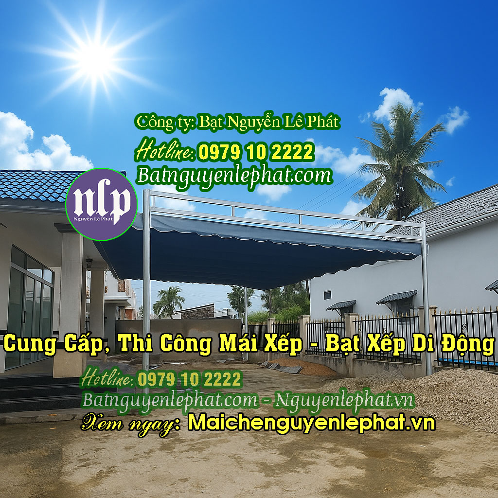 Lắp đặt mái che di động Lắp đặt mái che di động