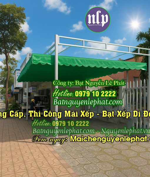 Thi công bạt xếp lượn sóng