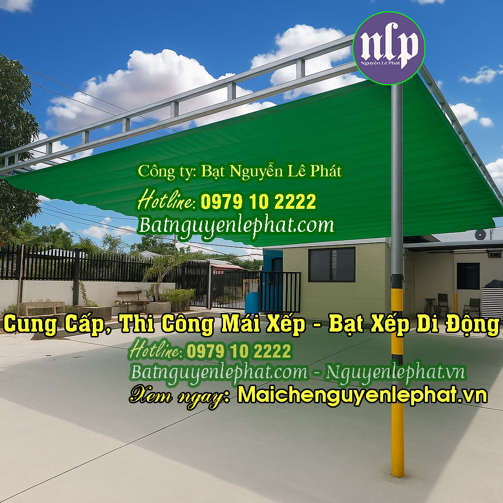 Thi công bạt xếp lượn sóng