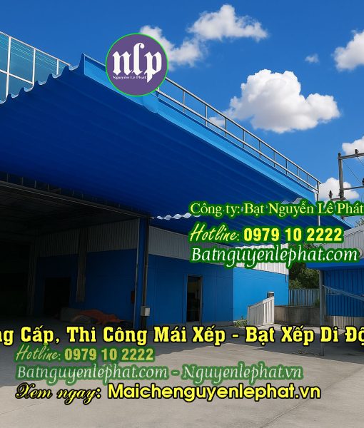 Thi Công Mái Che Di Động Khu VSip Dĩ An Bình Dương