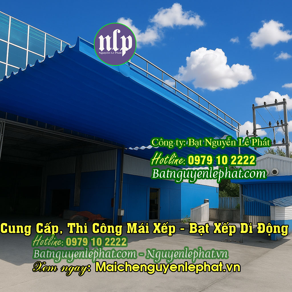 Thi Công Mái Che Di Động Khu VSip Dĩ An Bình Dương