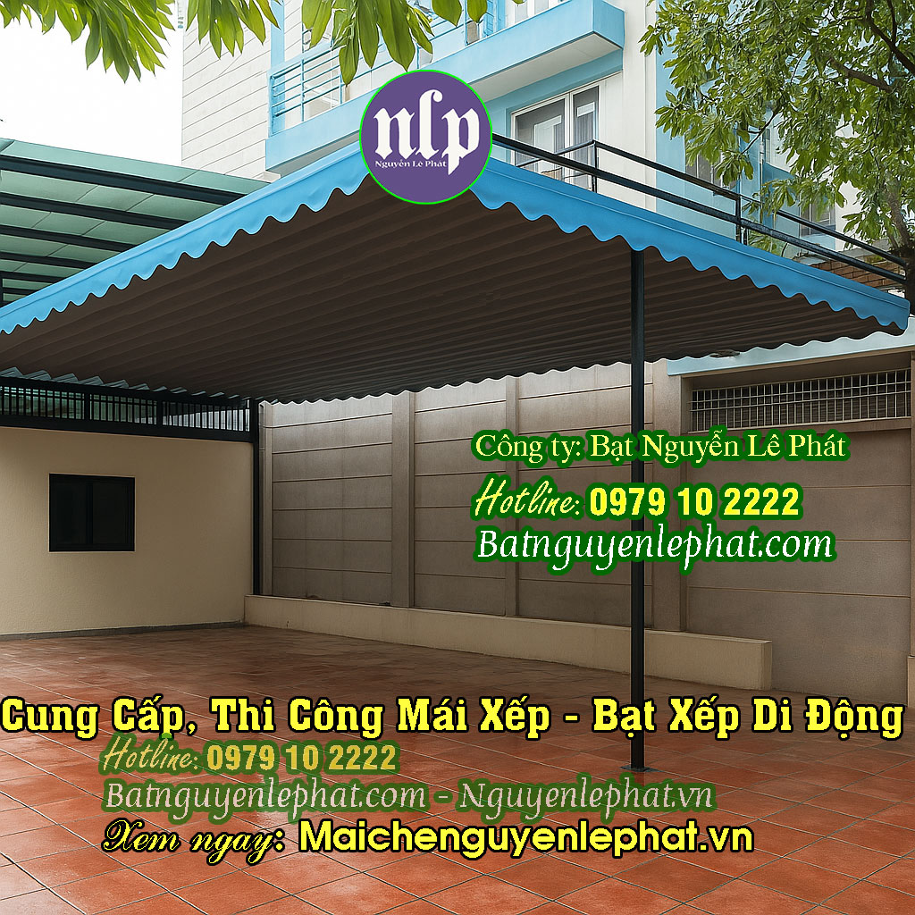 Bạt Kéo, Bạt Thả Che Nắng Mưa Ngoài Trời Tân Uyên Thi Công Mái Xếp Di Động