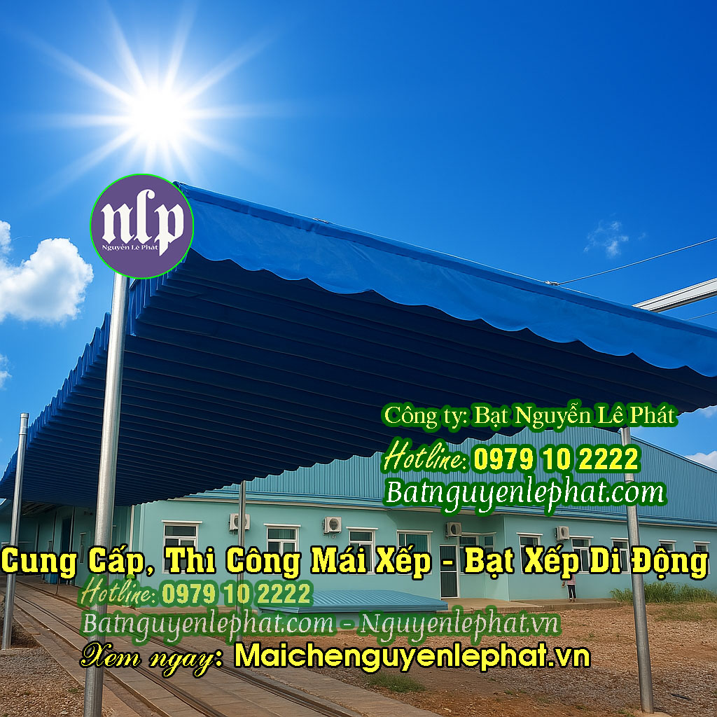 Thi công mái xếp di động Thi công mái xếp di động