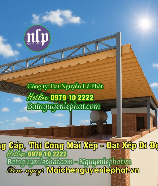 Lắp Mái Hiên Quay Tay Che Nắng Mưa tại KDC BiConSi Dĩ An Thuận An