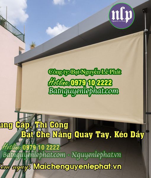 Mái che nắng mưa quay tay Long An