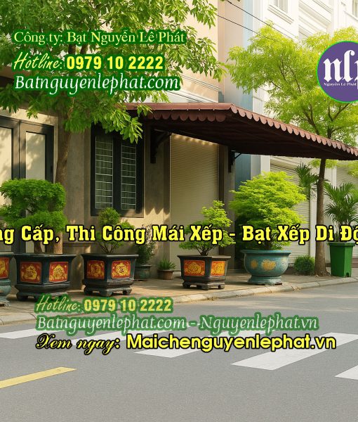 Mái hiên mái xếp che nắng mưa