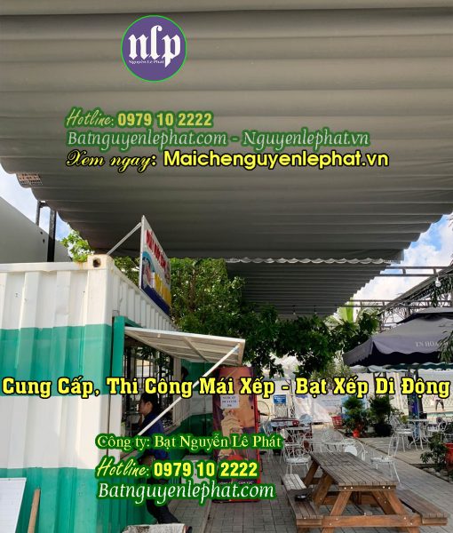 Lắp bạt mái che di động