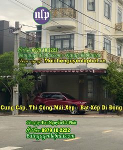 Lắp mái bạt che nắng mưa trước nhà che nắng mưa