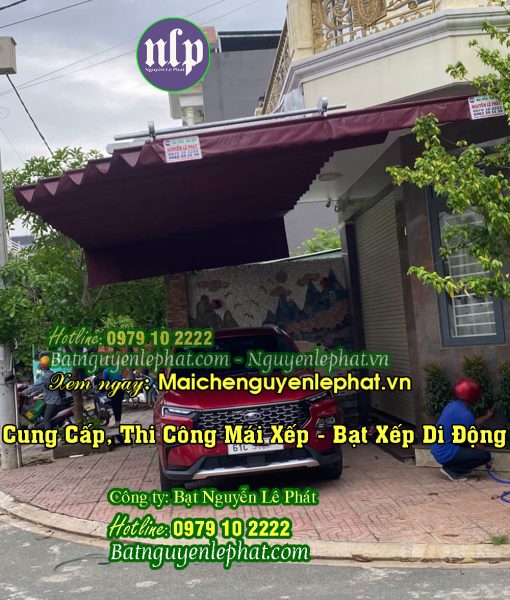 Lắp mái che nhà để xe trước nhà
