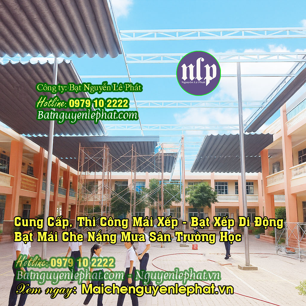 Thi Công Lắp Bạt Mái Che Nắng Sân Trường Học tại Biên Hòa Thi Công Lắp Bạt Mái Che Nắng Sân Trường Học tại Biên Hòa