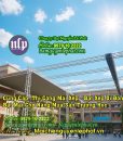 thi công lắp mái che bạt sân trường tại Biên Hòa