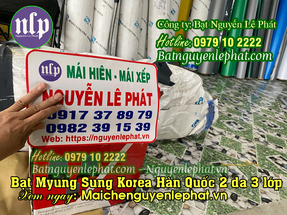 Bạt Hàn Quốc 2da 3 lớp Bạt Hàn Quốc 2da 3 lớp