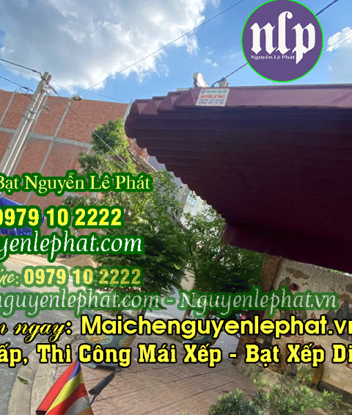 Làm Mái Bạt Kéo Di Động Che Nắng Mưa Trước Sân Nhà Ở Bến Cát Giá Rẻ