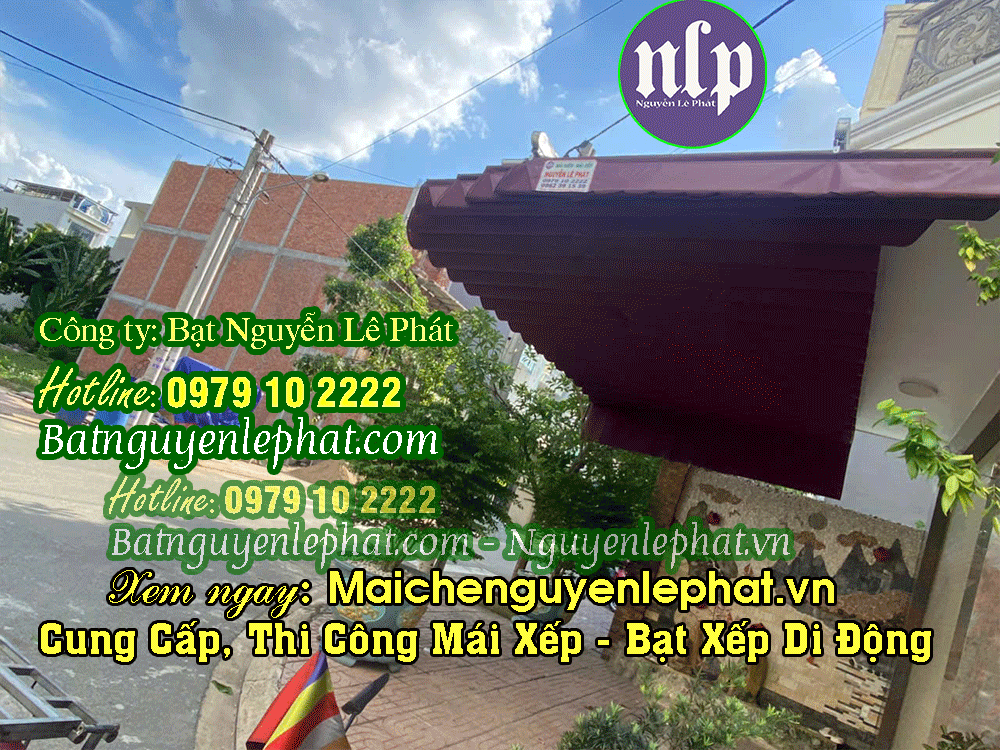 Mái bạt che nắng mưa ngoài trời