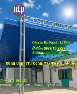 Lắp Bạt Mái Che, Bạt Thả Tự Cuốn Che Nắng Chợ Phú Hòa, Phú Lợi Thủ Dầu Một, Hồ Chí Minh