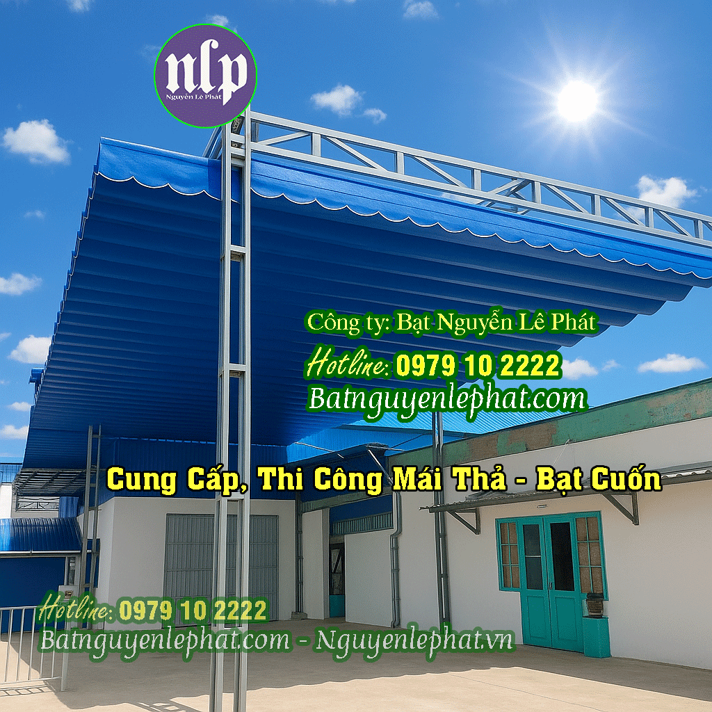 Thay Bạt Mái Che Bạt Che Nắng Quay Tay Kéo Dây Tại Lái Thiêu, Ngã Ba 3 Cây Điệp Lê Hồng Phong Dĩ An