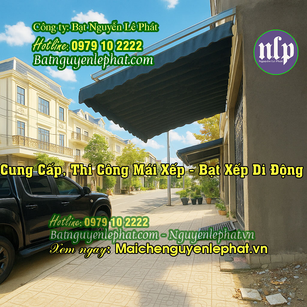 Lắp Mái Bạt Che Nắng Mưa Ngoài Trời tại Bình Dương
