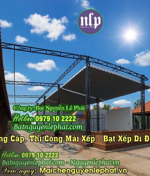 Lắp Mái Bạt Che Nắng Mưa Ngoài Trời tại Thủ Dầu Một