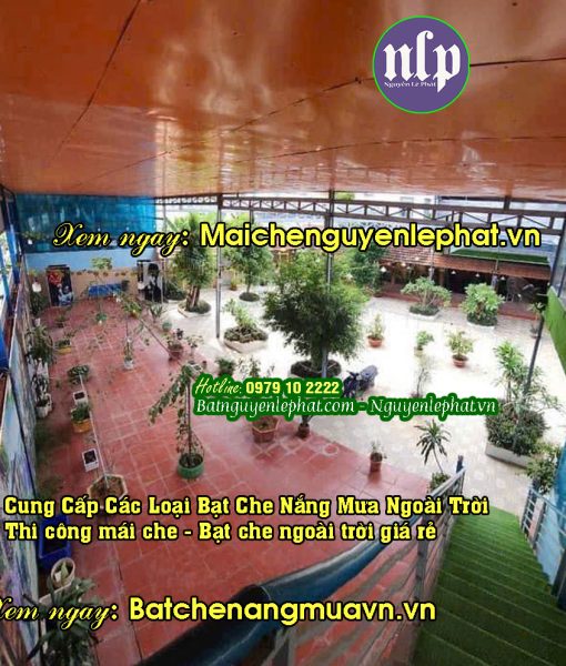 Thi công bạt che mái che ngoài trời