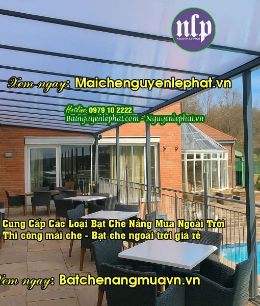 Thi công bạt che mái che ngoài trời