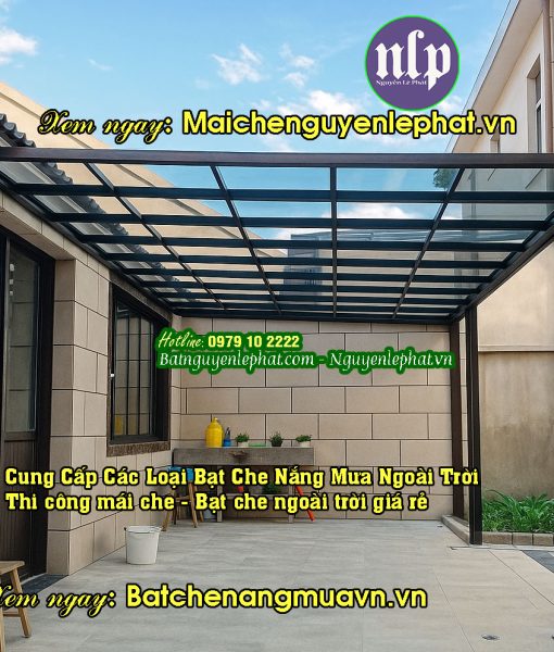 Thi công bạt che mái che ngoài trời