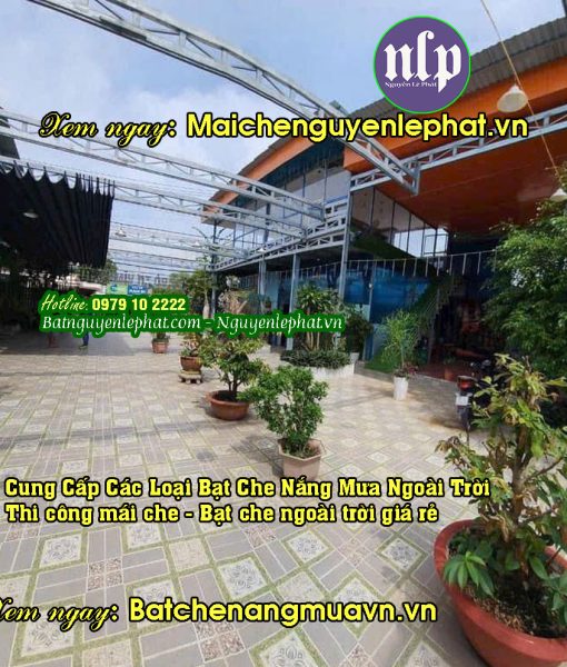 Thi công bạt che mái che ngoài trời