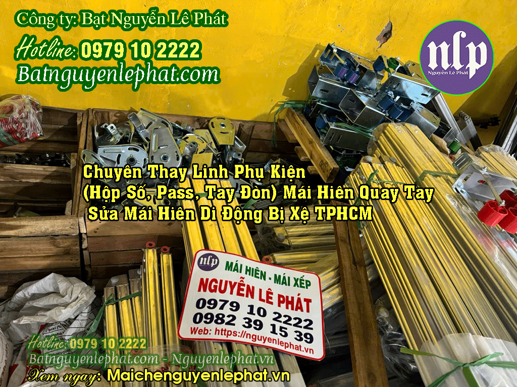 Phụ kiện mái hiên mái kéo di động