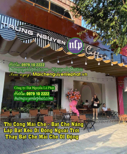 Thi Công Mái Bạt Che Nắng Mái Hiên Tại Bàu Bàng - Bình Dương